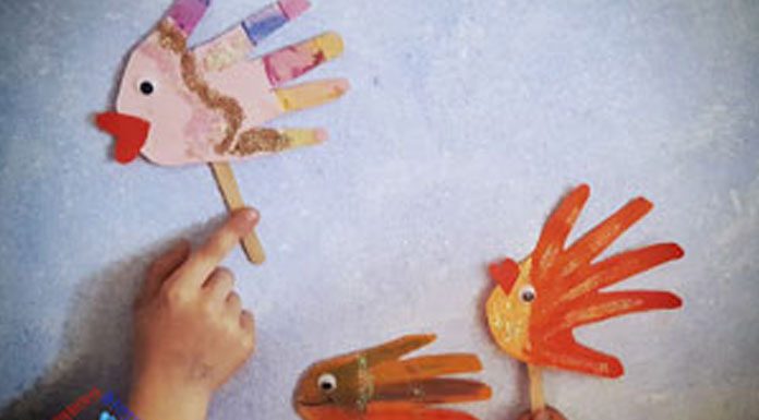 Pesciolino con bastoncini del gelato