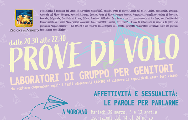 “Prove di volo”, laboratori per genitori