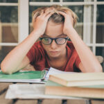 studente preoccupato