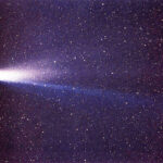 La cometa di Halley fotografata al suo ultimo passaggio nel 1986
