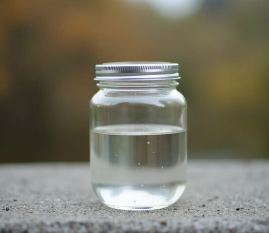 Un barattolo d’acqua salata