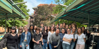 Una classe dell’Artistico sul set di Stucky