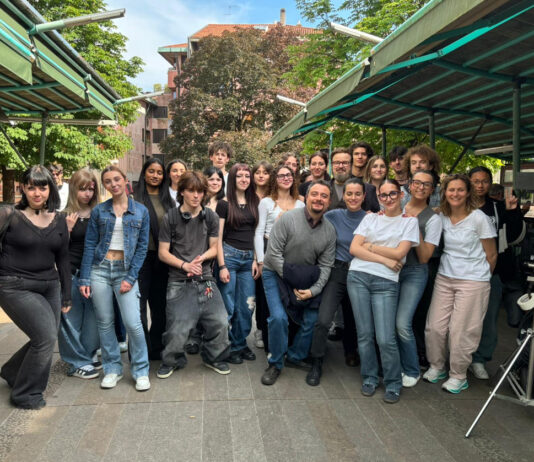 Una classe dell’Artistico sul set di Stucky
