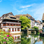 Traditional colorful houses in La Petite France, Strasbourg, Alsace, France